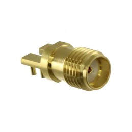 1 pcs - Amphenol RF SMA Series, jack Through Hole SMA Connector, 50Ω, Solder Termination, Straight Body
