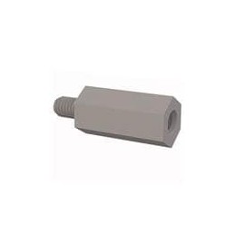 10 pcs : 36M30MF010 - Standoffs & Spacers Male Female Threaded Standoff, M3, 10mm Spacer, Natural, Nylon, 4.76mm Stud Length