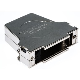 1 pcs - FCT from Molex FMK Series Die Cast Zinc D Sub Backshell, 25 Way, Strain Relief