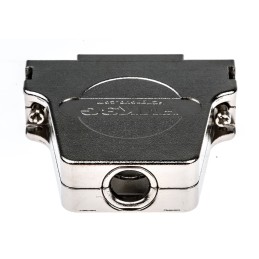 1 pcs - FCT from Molex FMK Series Die Cast Zinc D Sub Backshell, 25 Way, Strain Relief