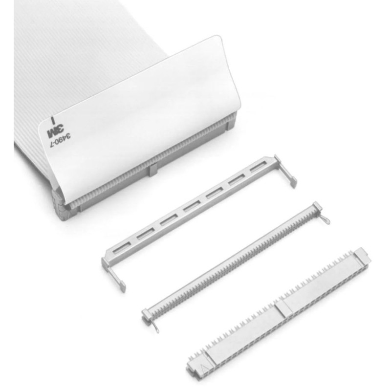 1 pcs - 3M 40-Way IDC Connector Socket for Cable Mount, 2-Row