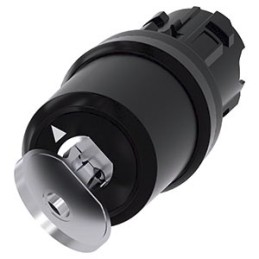 1 pcs - Siemens 3SU1 2-position Key Switch Head, Latching, 22mm Cutout