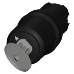 1 pcs - Siemens 3SU1 2-position Key Switch Head, Latching, 22mm Cutout