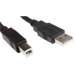 1 pcs - Roline USB 2.0 Cable, Male USB A to Male USB B Cable, 800mm