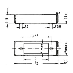 1 pcs - Telegartner, B0301 PCB Housing