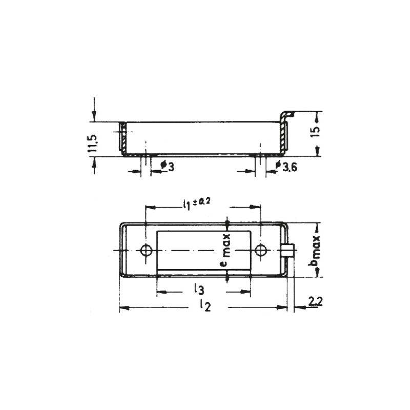 1 pcs - Telegartner, B0301 PCB Housing