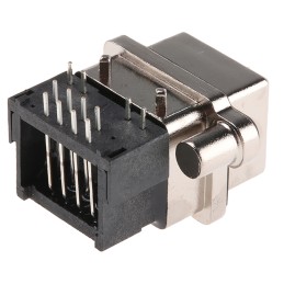 1 pcs - Amphenol ICC MRJ Series Female RJ45 Connector, Through Hole