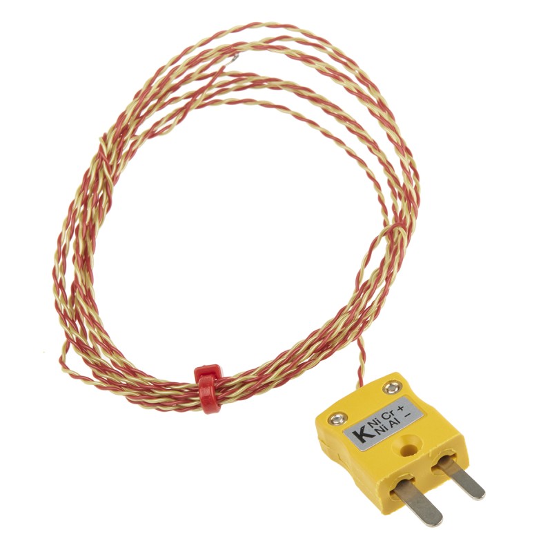 1 pcs - RS PRO Type K Thermocouple 2m Length, 1/0.3mm Diameter - +250°C