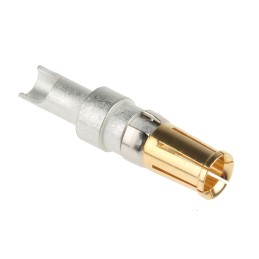 100 pcs - Harting, D-Sub Mixed Series, Female Solder D-Sub Connector Power Contact, Gold Power, 14 - 12 AWG
