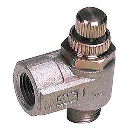 1 pcs - SMC AS Series Threaded Speed Controller, NPT 1/8 Male Inlet Port x NPT 1/8 Female Outlet Port