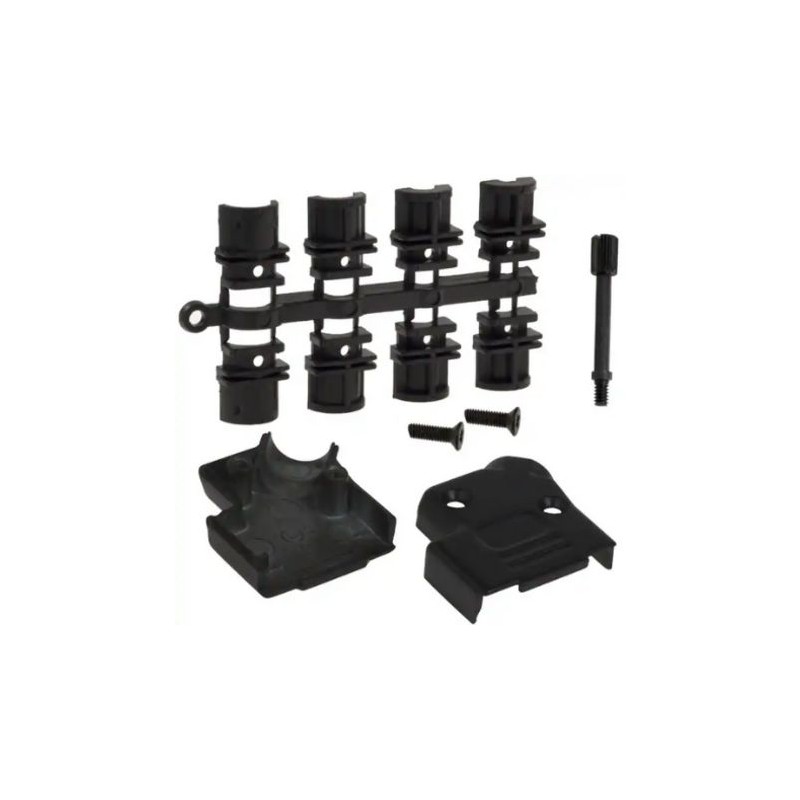 1 pcs - Norcomp 971 Series Zinc D Sub Backshell, 15 Way, Strain Relief