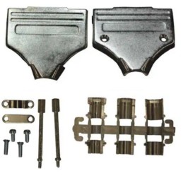 1 pcs - Norcomp 952 Series Zinc D Sub Backshell, 25 Way, Strain Relief