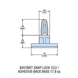 10 pcs : 10781 - Standoffs & Spacers HCBS-08M-AB NATURAL NYL PCB Support ADH