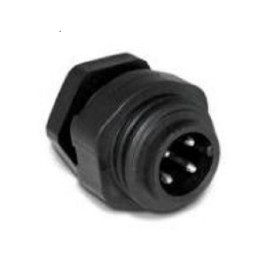 1 pcs - Amphenol Industrial Circular Connector, 3+PE Contacts, Panel Mount, Plug, IP65, IP67, Ecomate Series