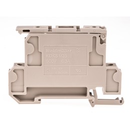 1 pcs - Weidmüller SAK Series Beige Fused DIN Rail Terminal, 0.5 - 4mm², Double-Level, Screw Termination, Fused