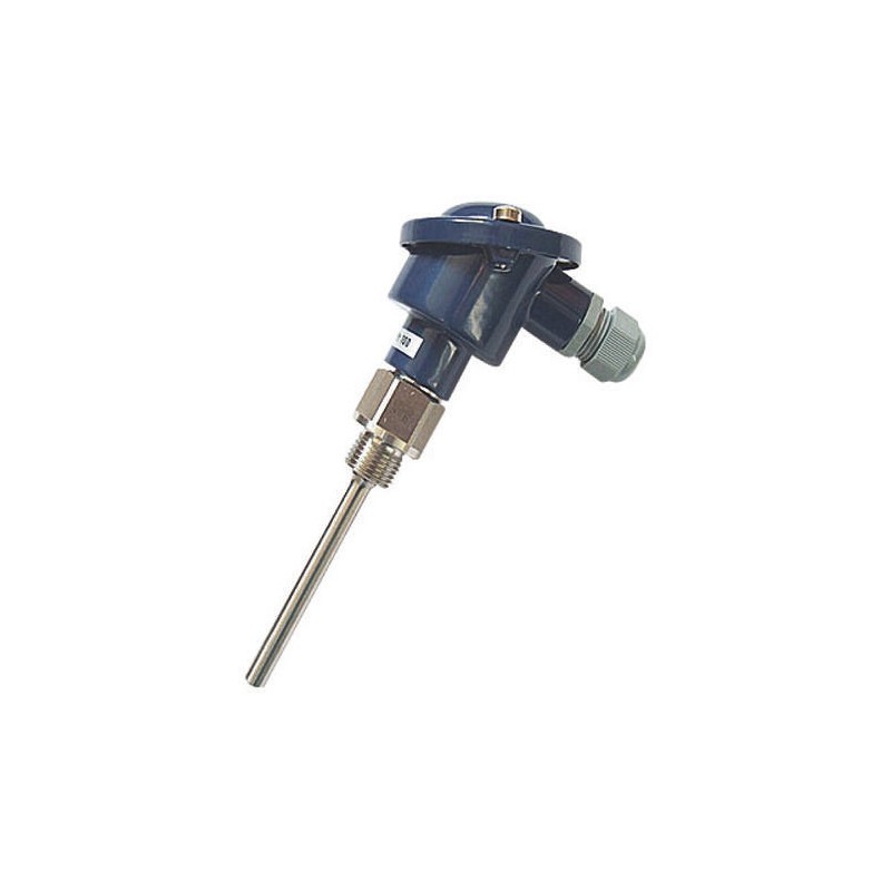1 pcs - Jumo PT100 RTD Sensor, 9mm Dia, 500mm Long, 3 Wire, G1/2, Class B +400°C Max