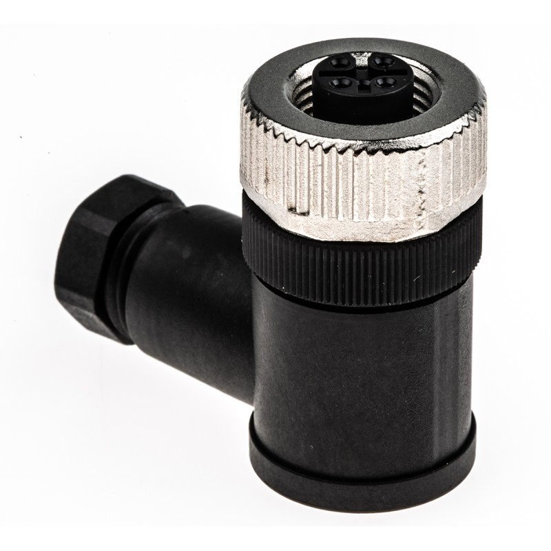 1 pcs - binder Circular Connector, 4 Contacts, Cable Mount, M12 Connector, Socket, Female, IP67, 713 Series