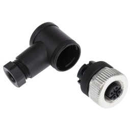 1 pcs - binder Circular Connector, 4 Contacts, Cable Mount, M12 Connector, Socket, Female, IP67, 713 Series