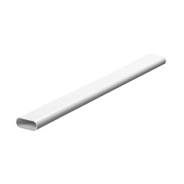 10 pcs - Schneider Electric Oval Conduit, 20mm Nominal Diameter, PVC, White
