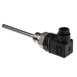 1 pcs - Jumo PT100 RTD Sensor, 8mm Dia, 100mm Long, 2 Wire, G1/2, Class B +270°C Max