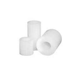 10 pcs : 13RSSR0144 - Standoffs & Spacers Round Spacer, .252 ID, .625 OD, .312 Length, Natural, Nylon, 12 (M6) Screw