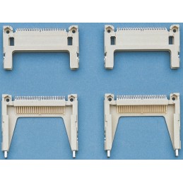 1 pcs - Yamaichi 50 Way Right Angle Compact Flash Memory Card Connector With Solder Termination