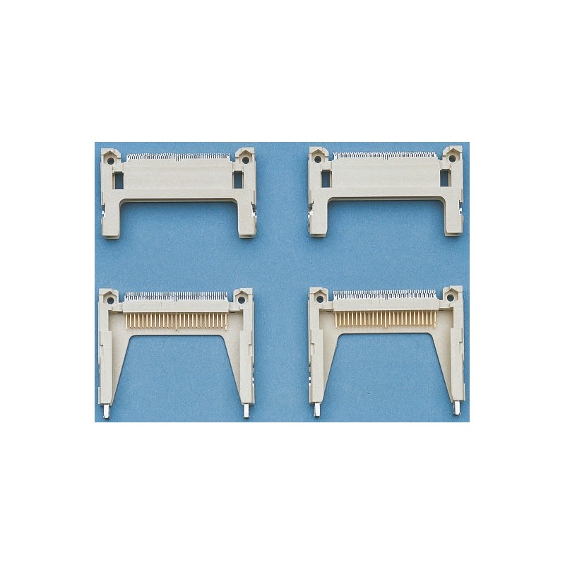 1 pcs - Yamaichi 50 Way Right Angle Compact Flash Memory Card Connector With Solder Termination