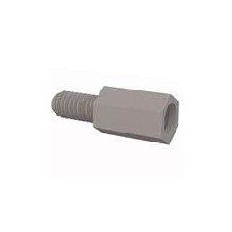10 pcs : 36832MF037 - Standoffs & Spacers Male Female Threaded Standoff, 8-32, 3/8 Spacer, Natural, Nylon, 3/8 Stud Length