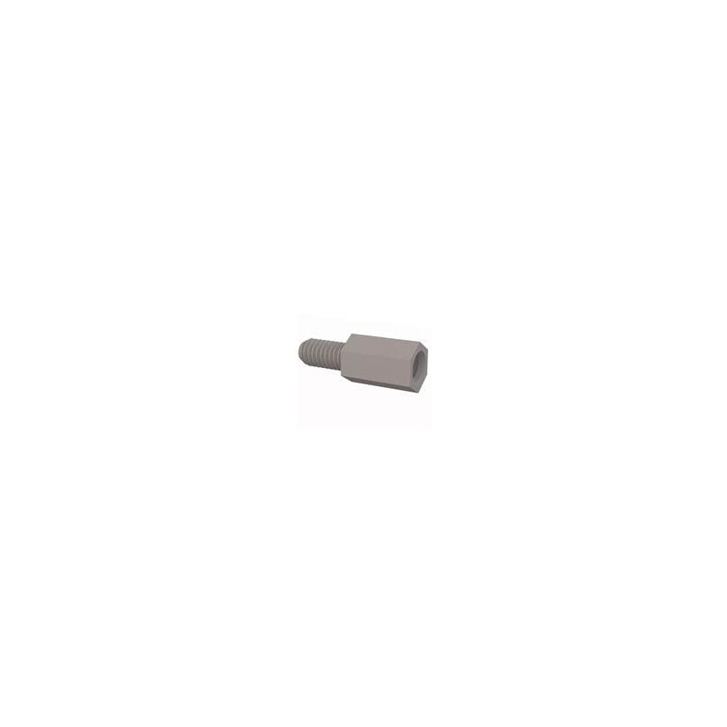 10 pcs : 36832MF037 - Standoffs & Spacers Male Female Threaded Standoff, 8-32, 3/8 Spacer, Natural, Nylon, 3/8 Stud Length
