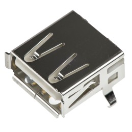 1 pcs - TE Connectivity Right Angle, Through Hole, Socket Type A 2.0 USB Connector