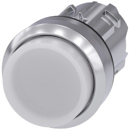 1 pcs - Siemens SIRIUS ACT Series White Momentary Push Button Head, 22mm Cutout, IP66, IP67, IP69K