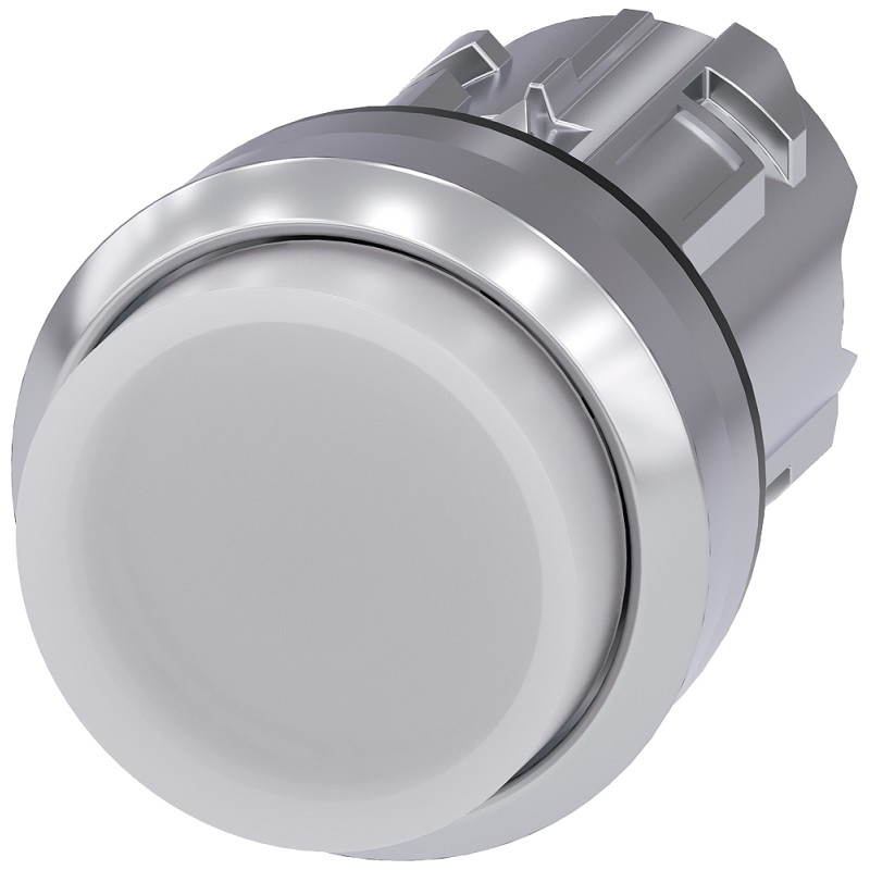 1 pcs - Siemens SIRIUS ACT Series White Momentary Push Button Head, 22mm Cutout, IP66, IP67, IP69K