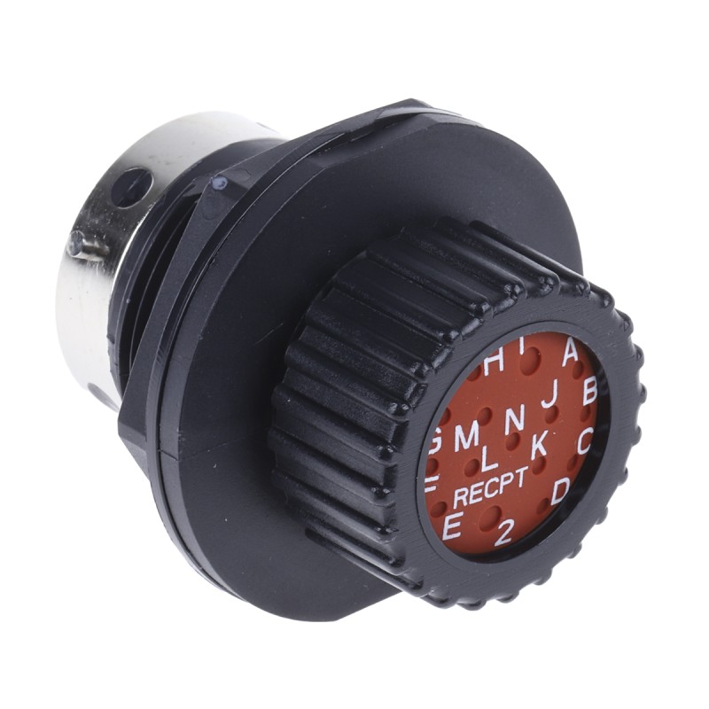 1 pcs - ITT Cannon Circular Connector, 15 Contacts, Panel Mount, Socket, Male, IP67, Trident Neptune Series