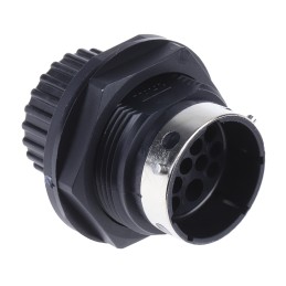 1 pcs - ITT Cannon Circular Connector, 15 Contacts, Panel Mount, Socket, Male, IP67, Trident Neptune Series