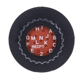 1 pcs - ITT Cannon Circular Connector, 15 Contacts, Panel Mount, Socket, Male, IP67, Trident Neptune Series