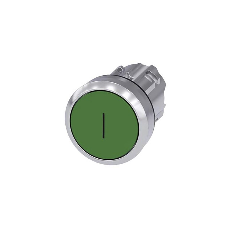 1 pcs - Siemens SIRIUS ACT Series Green Momentary Push Button Head, 22mm Cutout, IP66, IP67, IP69K