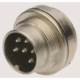 1 pcs - binder Circular Connector, 12 Contacts, Panel Mount, M16 Connector, Plug, Male, IP67, 723 Series