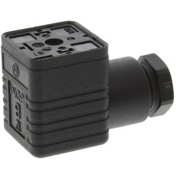 1 pcs - Hirschmann GDML 2P+E DIN 43650 A, Female Solenoid Valve Connector, 250 V ac/dc Voltage