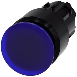 1 pcs - Siemens SIRIUS ACT Series Blue Latching Push Button Head, 22mm Cutout, IP66, IP67, IP69K