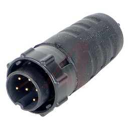 1 pcs - Switchcraft Circular Connector, 6 Contacts, Cable Mount, Socket, Male, IP68, IP69K, EN3 Series