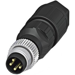 1 pcs - Phoenix Contact Circular Connector, 4 Contacts, M8 Connector, Plug, Male, IP65, IP67, SACC Series
