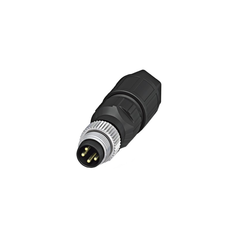 1 pcs - Phoenix Contact Circular Connector, 4 Contacts, M8 Connector, Plug, Male, IP65, IP67, SACC Series