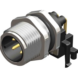 1 pcs - RS PRO Circular Connector, 4 Contacts, M12 Connector, Plug, Male, IP67