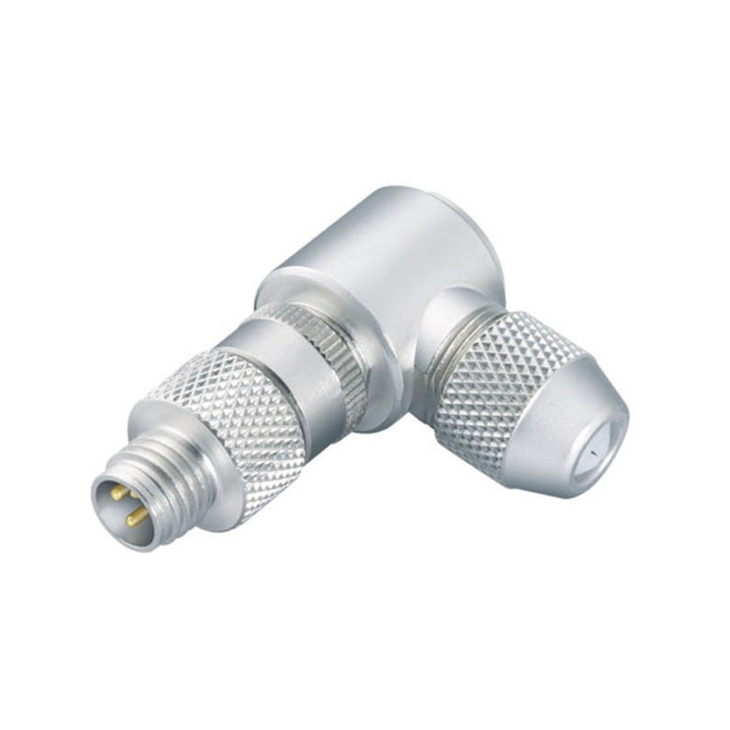 1 pcs - Binder Circular Connector, 4 Contacts, Cable Mount, M8 Connector, Socket, Male, IP67, 768 Series