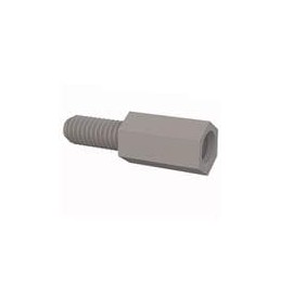 10 pcs : 36M40MF012 - Standoffs & Spacers Male Female Threaded Standoff, M4, 12mm Spacer, Natural, Nylon, 9.53mm Stud Length