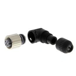 1 pcs - Omron Circular Connector, 4 Contacts, Cable Mount, M12 Connector, Socket, Female, IP67, XS2 Series