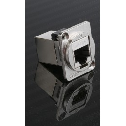 1 pcs - RS PRO RJ45 Feedthrough Connector, Cat5e, FTP