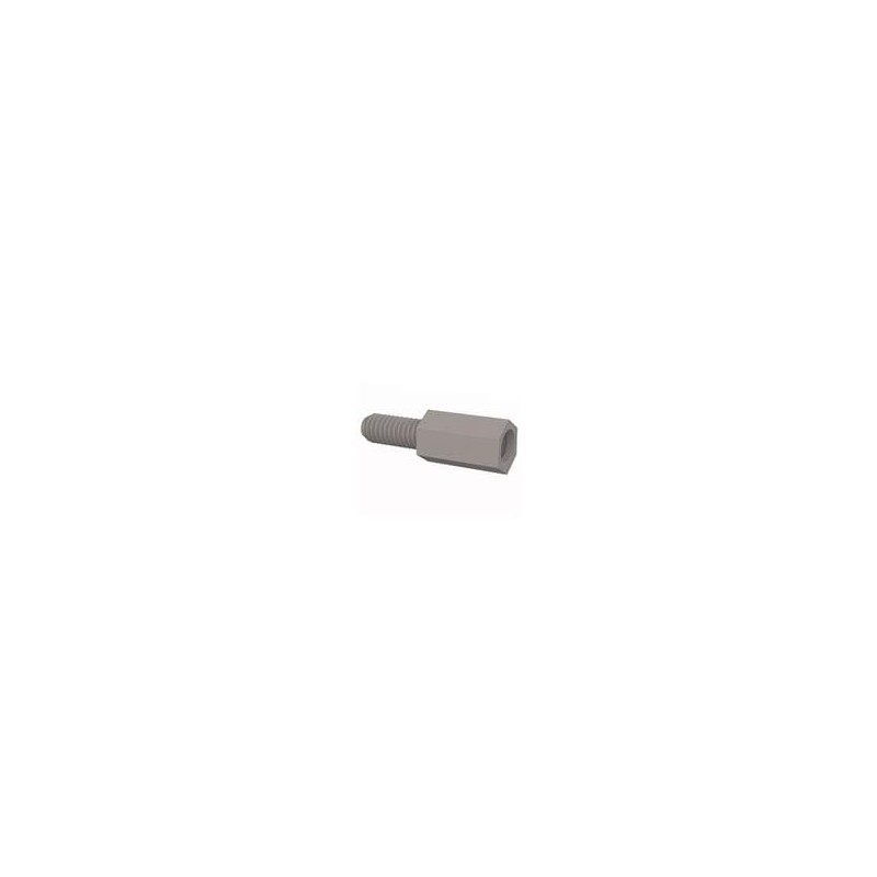 10 pcs : 36M40MF013 - Standoffs & Spacers Male Female Threaded Standoff, M4, 13mm Spacer, Natural, Nylon, 9.53mm Stud Length