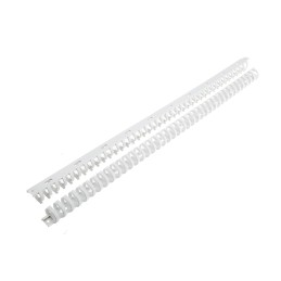 6 pcs - Hager Standard Grey Slotted Flexible Panel Trunking - Flexible Slot, W23 mm x D21mm, L0.5m, Polyamide