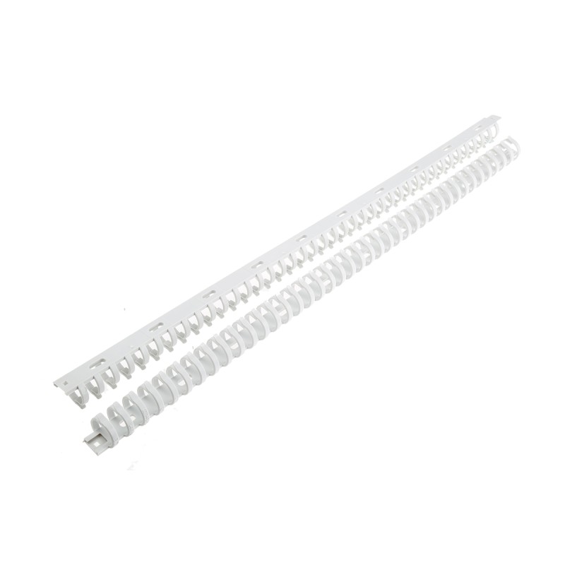 6 pcs - Hager Standard Grey Slotted Flexible Panel Trunking - Flexible Slot, W23 mm x D21mm, L0.5m, Polyamide